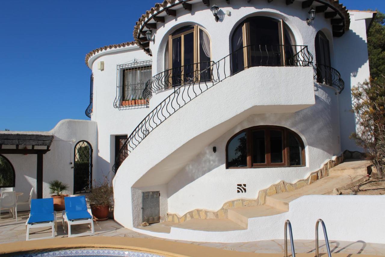 La Madrugada - Luxury Moraira Villa With Sea Views And Private Heated Pool Bagian luar foto