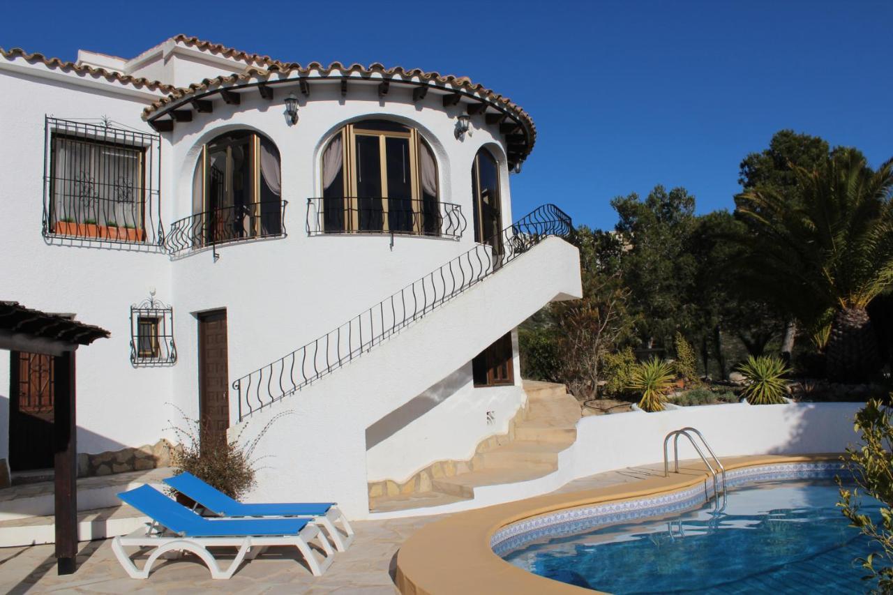 La Madrugada - Luxury Moraira Villa With Sea Views And Private Heated Pool Bagian luar foto