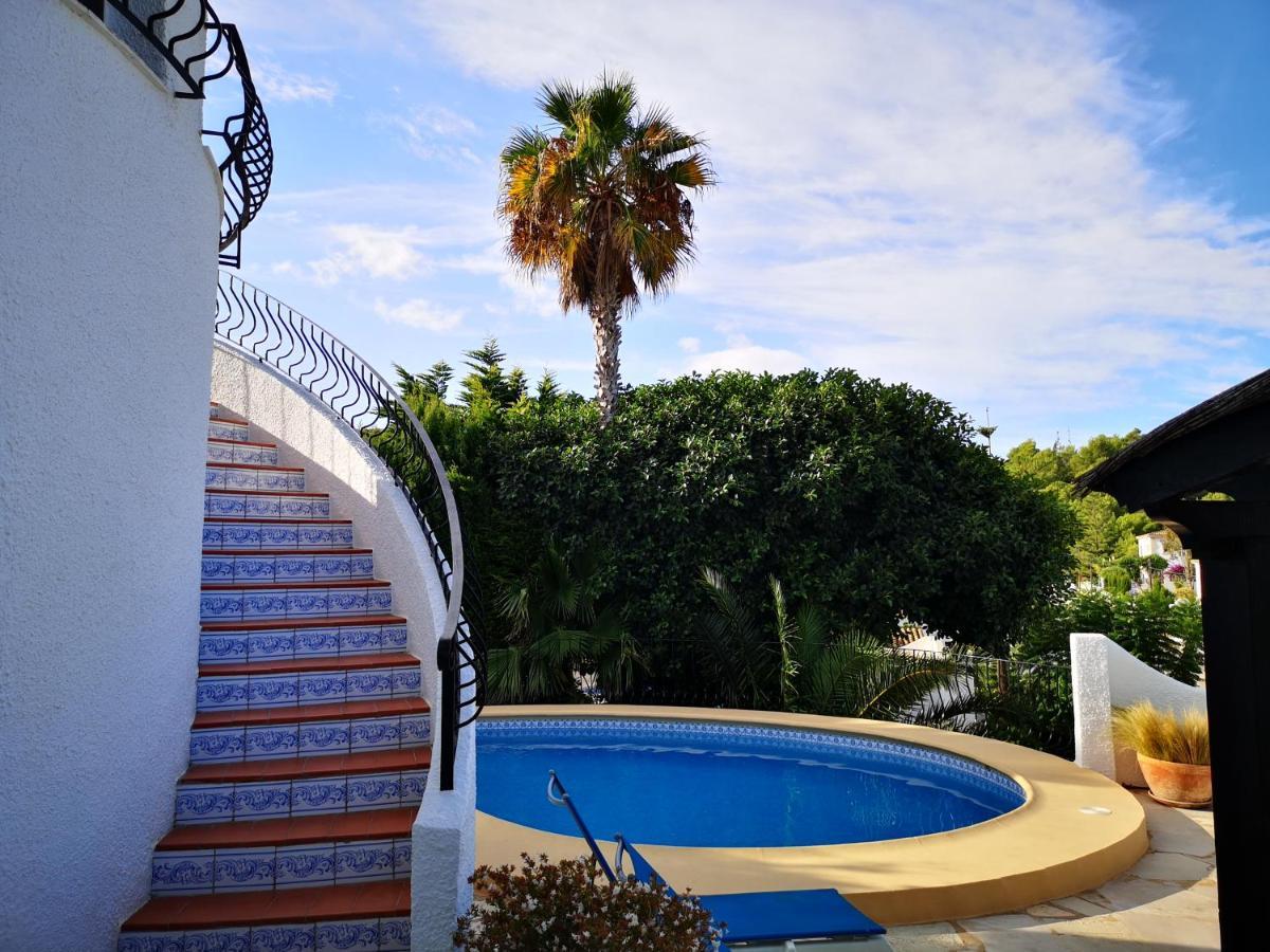 La Madrugada - Luxury Moraira Villa With Sea Views And Private Heated Pool Bagian luar foto