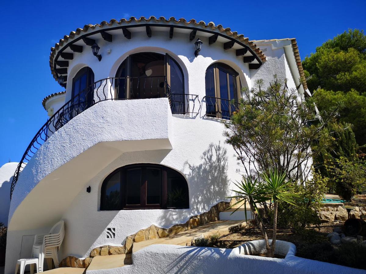 La Madrugada - Luxury Moraira Villa With Sea Views And Private Heated Pool Bagian luar foto