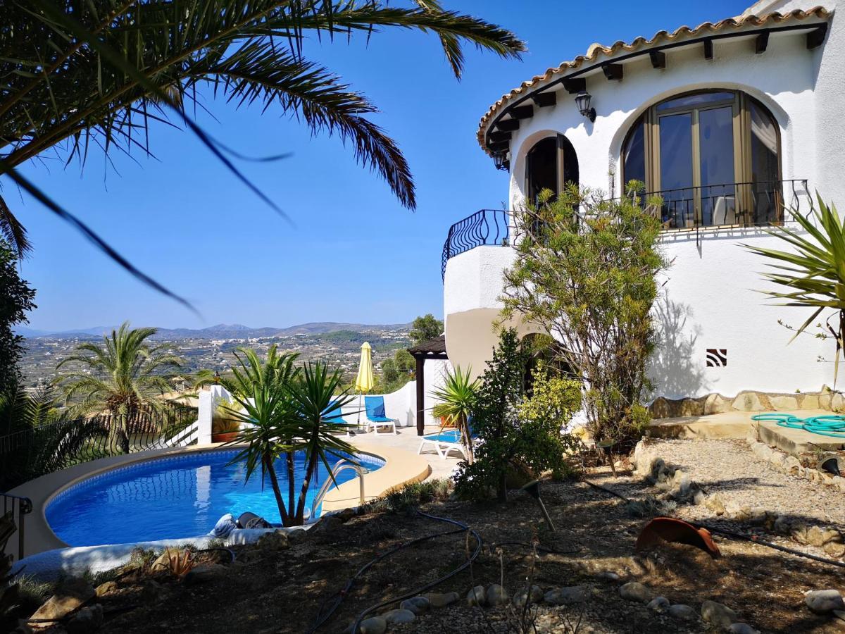 La Madrugada - Luxury Moraira Villa With Sea Views And Private Heated Pool Bagian luar foto