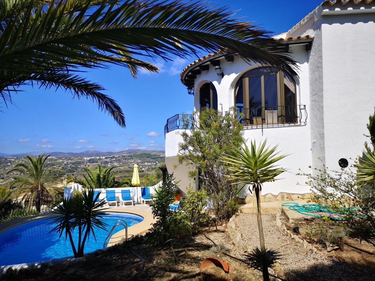 La Madrugada - Luxury Moraira Villa With Sea Views And Private Heated Pool Bagian luar foto