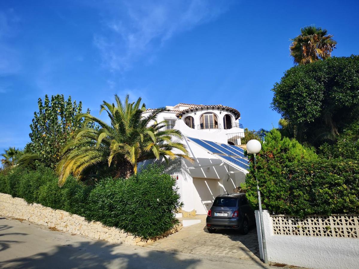 La Madrugada - Luxury Moraira Villa With Sea Views And Private Heated Pool Bagian luar foto