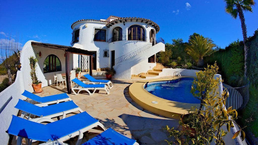 La Madrugada - Luxury Moraira Villa With Sea Views And Private Heated Pool Bagian luar foto